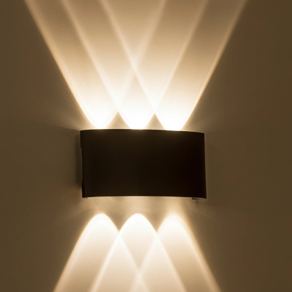 SIXOAD KLV-101-0009 Φωτιστικό Τοίχου / Απλίκα LED 18W 1980lm 30° AC 220-240V Αδιάβροχο IP65 Φυσικό Λευκό 4500K - CREE XPE Chip & TÜV SÜD Driver - Μαύρο Ματ - Μ17 x Π4 x Υ8