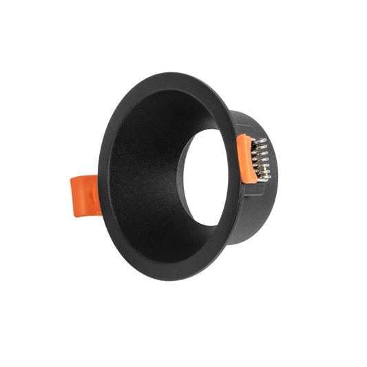 DELTA KLV-101-0032 Χωνευτό Φωτιστικό Downlight Σποτ για Λάμπα MR16 με Ντουί GU10 AC 220-240V IP20 - Μαύρο Ματ - Μ8.5 x Π8.5 x Υ3.5 / Q7.5