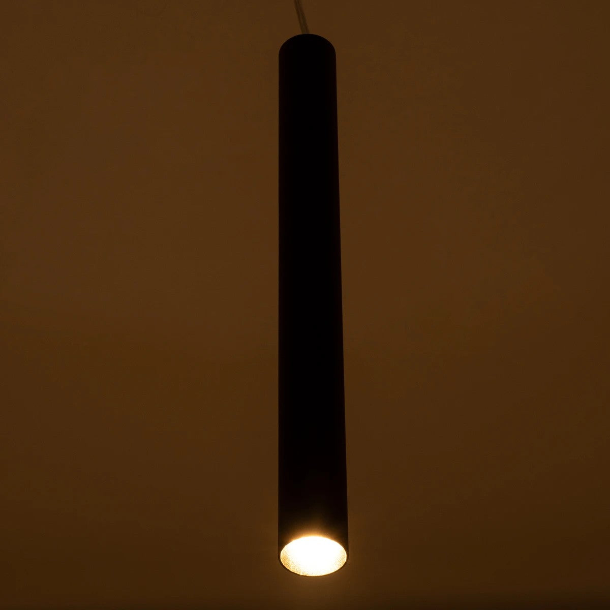 CANAL KLV-101-0071 Κρεμαστό Φωτιστικό Οροφής LED 7W 700lm 36° AC 220-240V IP20 Θερμό Λευκό 2700K - Bridgelux COB Chip & TÜV SÜD Driver - Μαύρο Ματ - Μ4 x Π4 x Υ40