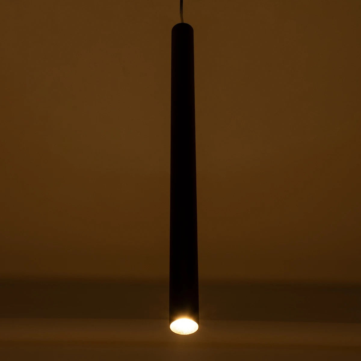 CANAL KLV-101-0072 Κρεμαστό Φωτιστικό Οροφής LED 7W 700lm 36° AC 220-240V IP20 Θερμό Λευκό 2700K - Bridgelux COB Chip & TÜV SÜD Driver - Μαύρο Ματ - Μ4 x Π4 x Υ60