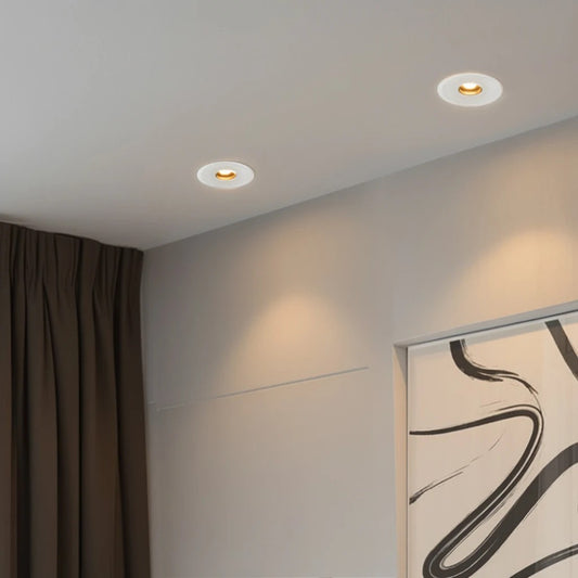 PINADO KLV-101-0127 Χωνευτό Φωτιστικό Downlight Σποτ LED 7W 840lm 15° AC 220-240V IP20 Θερμό Λευκό 2700K - Bridgelux COB Chip & TÜV SÜD Driver - Λευκό Ματ - Μ8.3 x Π8.3 x Υ8.2 / Q7.3