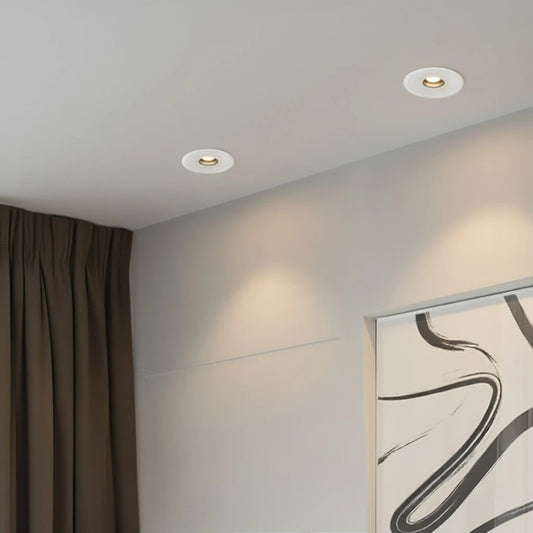 PINADO KLV-101-0129 Χωνευτό Φωτιστικό Downlight Σποτ LED 7W 875lm 15° AC 220-240V IP20 Φυσικό Λευκό 4500K - Bridgelux COB Chip & TÜV SÜD Driver - Λευκό Ματ - Μ8.3 x Π8.3 x Υ8.2 / Q7.3