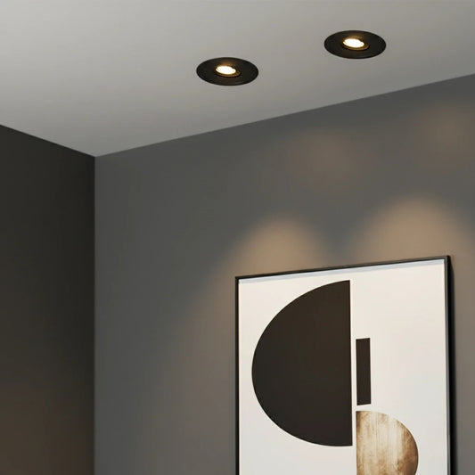 ASYMMETRICAL KLV-101-0130 Χωνευτό Φωτιστικό Downlight Σποτ LED 7W 840lm 15°x30° AC 220-240V IP20 Θερμό Λευκό 2700K - Bridgelux COB Chip & TÜV SÜD Driver - Μαύρο Ματ - Μ8.3 x Π8.3 x Υ8.2 / Q7.3