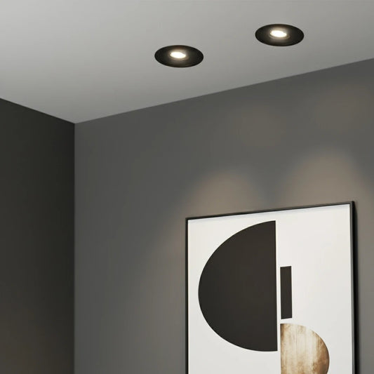ASYMMETRICAL KLV-101-0132 Χωνευτό Φωτιστικό Downlight Σποτ LED 7W 875lm 15°x30° AC 220-240V IP20 Φυσικό Λευκό 4500K - Bridgelux COB Chip & TÜV SÜD Driver - Μαύρο Ματ - Μ8.3 x Π8.3 x Υ8.2 / Q7.3