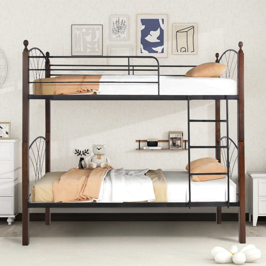 ΚΟΥΚΕΤΑ ΜΕ ΣΤΡΩΜΑΤΑ STOREY ΜΕΤΑΛΛΟ & ΞΥΛΟ RUBBERWOOD ΣΤΡΩΜΑΤΑ 90x190εκ