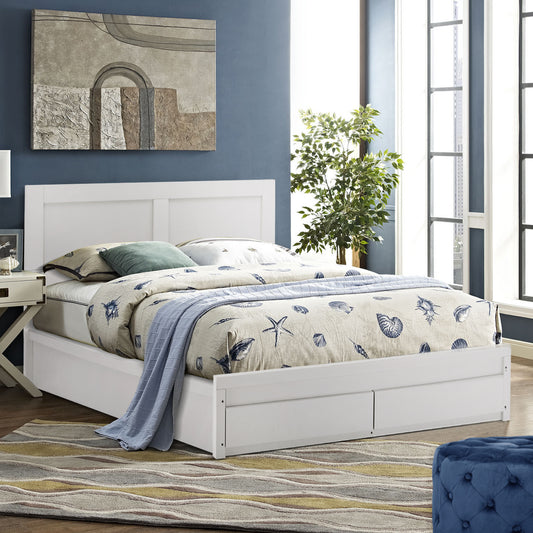 ΚΡΕΒΑΤΙ CAPRI ΜΕ 2 ΣΥΡΤΑΡΙΑ ΛΕΥΚΟ ΓΙΑ ΣΤΡΩΜΑ 160x200εκ
