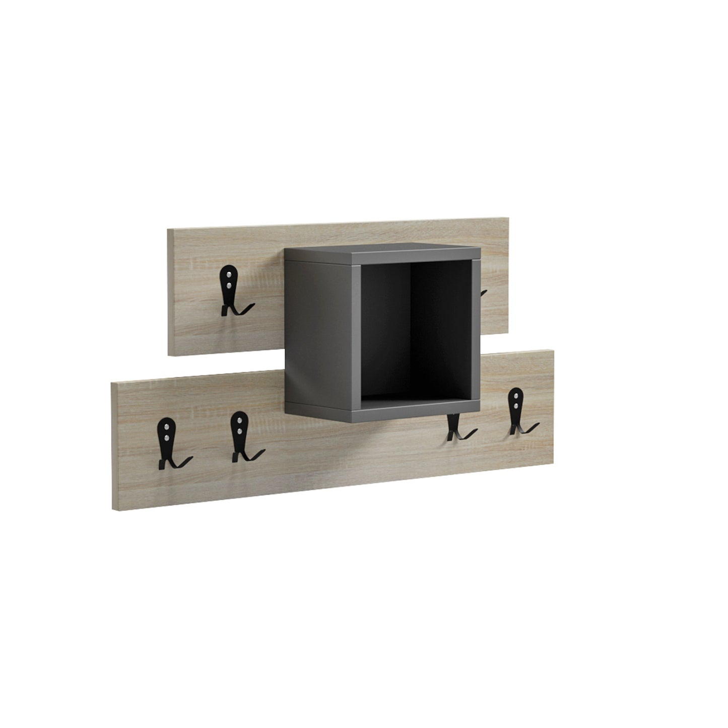 ΚΡΕΜΑΣΤΡΑ ΕΙΣΟΔΟΥ & ΡΑΦΙ SLOT ΜΕΛΑΜΙΝΗ SONAMA ΓΚΡΙ 69x12x32