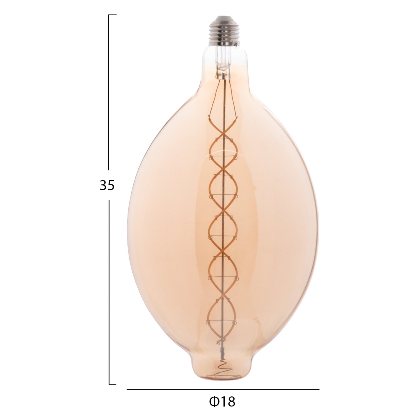 ΛΑΜΠΤΗΡΑΣ LED FILAMENT 8W E27 3000K TEA COLOR DIMMABLE