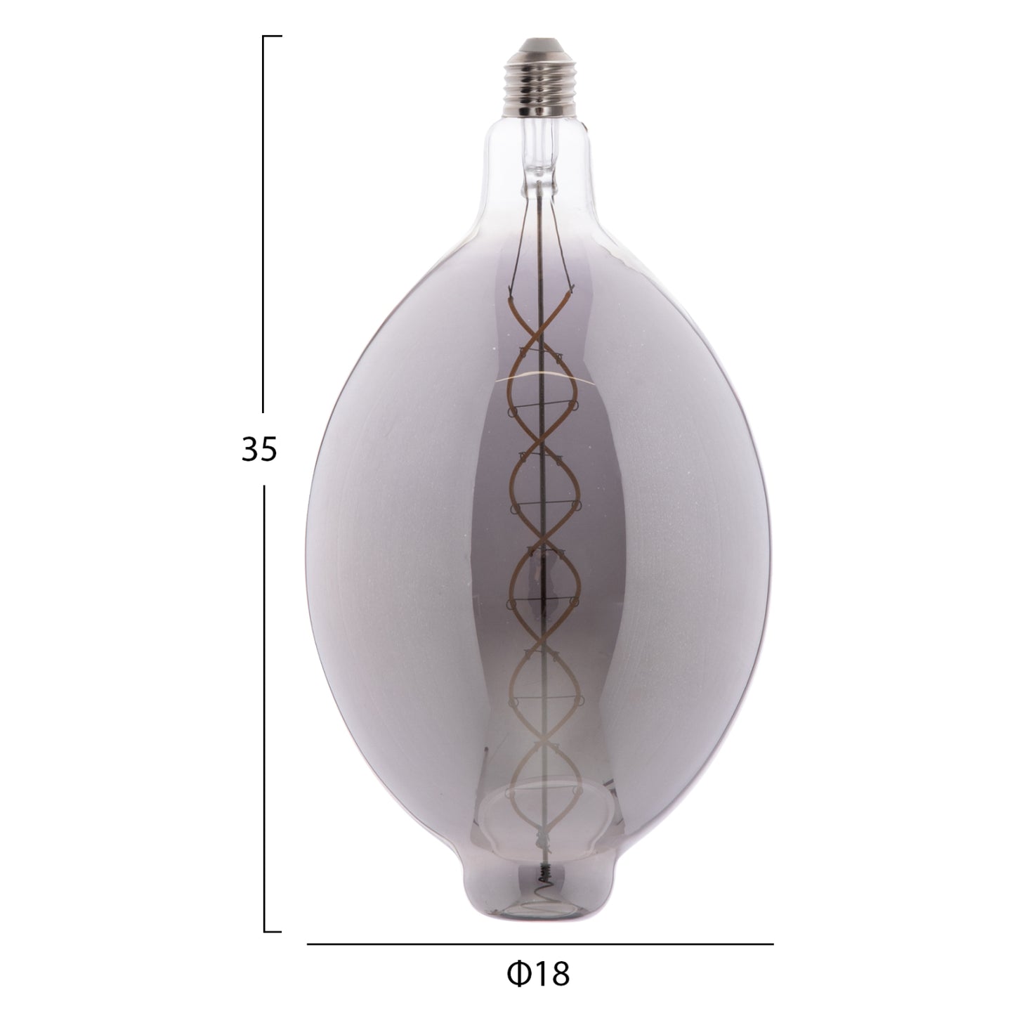 ΛΑΜΠΤΗΡΑΣ LED FILAMENT 8W E27 3000K SMOKE DIMMABLE