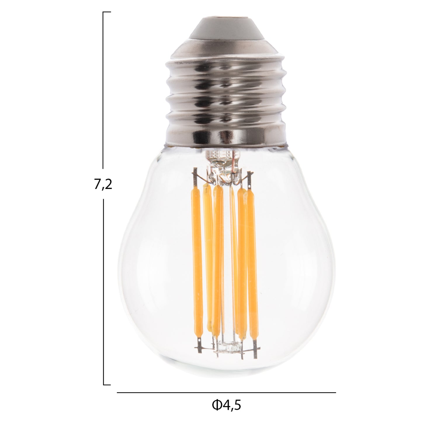 ΛΑΜΠΤΗΡΑΣ LED FILAMENT 6W E27 2700K ΔΙΑΦΑΝΟ DIMMABLE