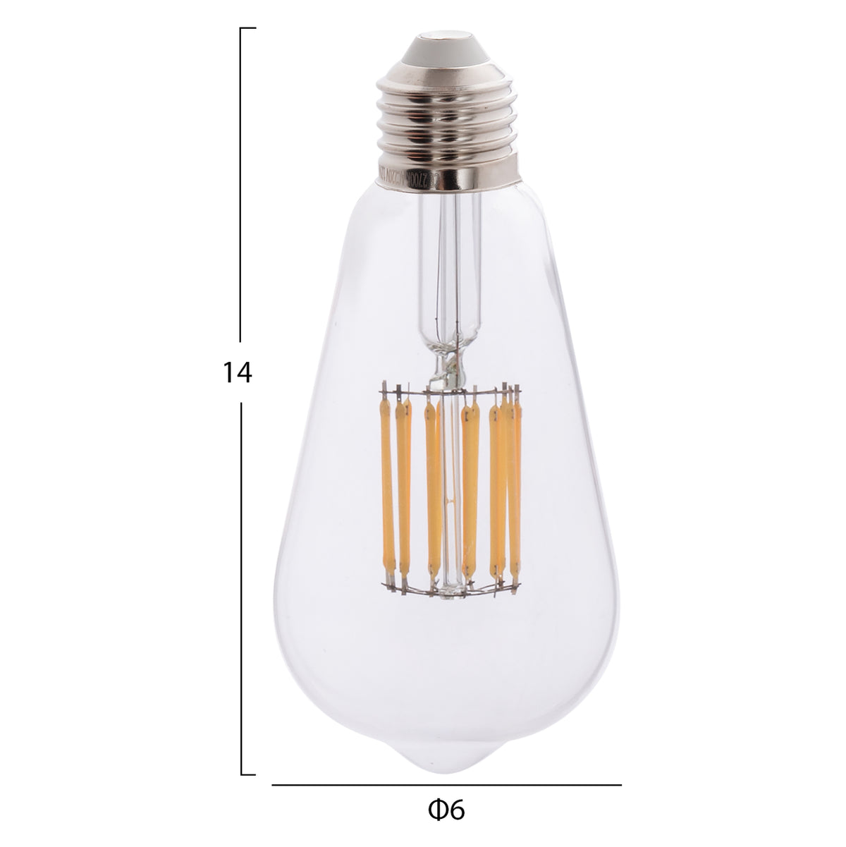 ΛΑΜΠΤΗΡΑΣ LED FILAMENT 12W E27 2700K ΔΙΑΦΑΝΟΣ