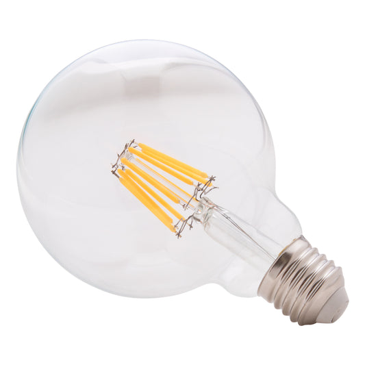 ΛΑΜΠΤΗΡΑΣ GLOBO LED FILAMENT 8W E27 2700K ΔΙΑΦΑΝΟΣ DIMMABLE