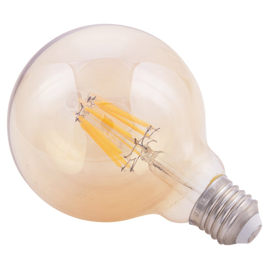 ΛΑΜΠΤΗΡΑΣ GLOBO LED FILAMENT 8W E27 2700K ΧΡΥΣΟ DIMMABLE