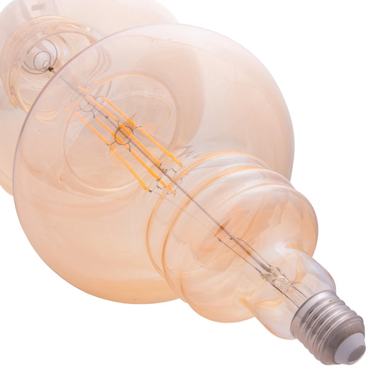 ΛΑΜΠΤΗΡΑΣ LED FILAMENT 8W E27 3000K GOLD COLOR DIMMABLE