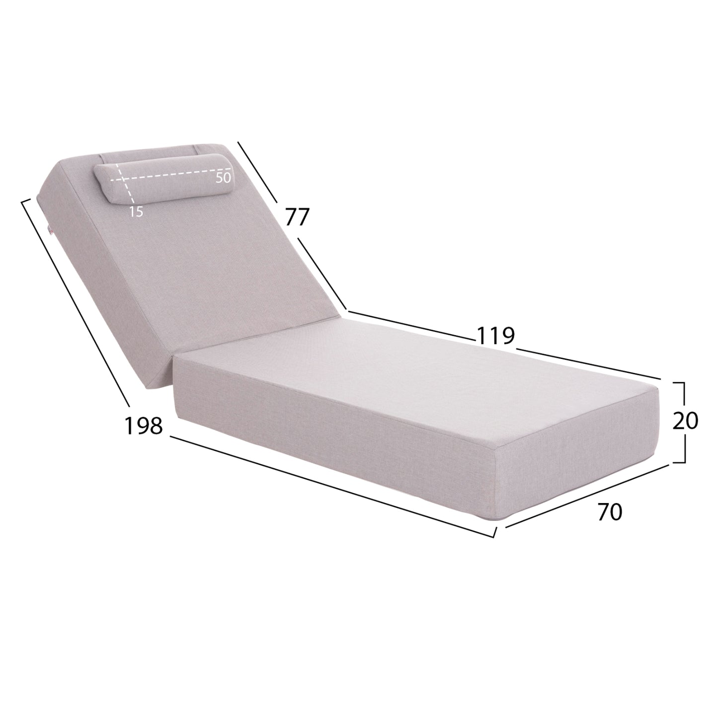 ΜΑΞΙΛΑΡΙ ΞΑΠΛΩΣΤΡΑΣ KIHEI OLEFIN ΨΑΡΟΚΟΚΚΑΛΟ ΜΕ FOAM 198x70x20