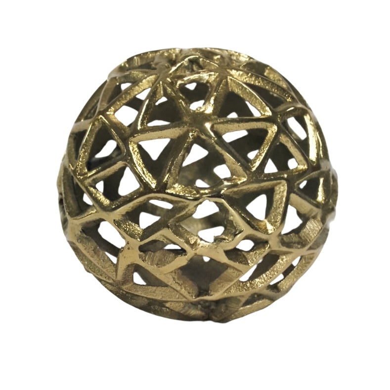 Μεταλλική Διακοσμητική Επιτραπέζια Χρυσή Σφαίρα 10x10x10