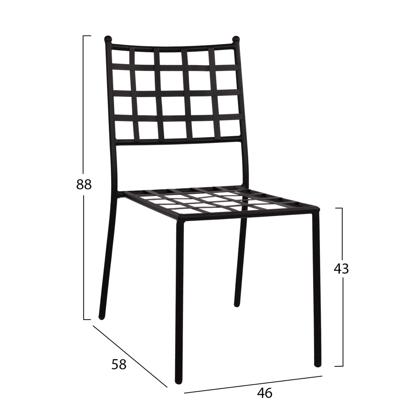 ΜΕΤΑΛΛΙΚΗ ΚΑΡΕΚΛΑ EMERY ΣΕ ΜΑΥΡΗ ΑΠΟΧΡΩΣΗ 46x58x88