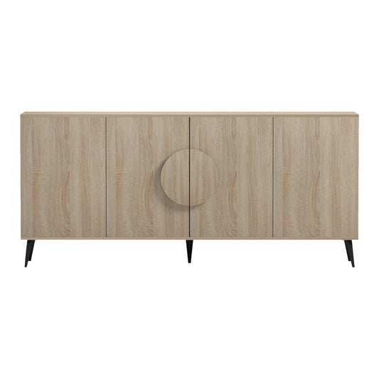 ΜΠΟΥΦΕΣ SAVORE ΜΕΛΑΜΙΝΗ SONAMA-ΜΑΥΡΑ ΜΕΤΑΛ. ΠΟΔΙΑ 180x35.5x82