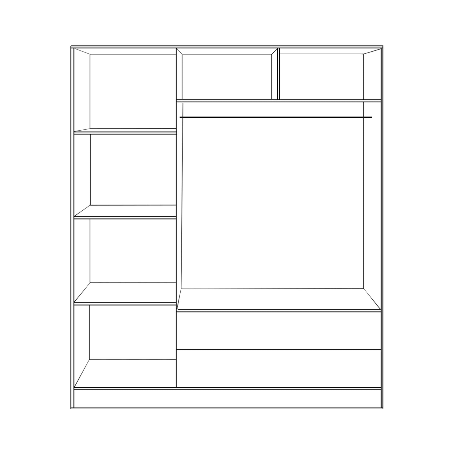 ΝΤΟΥΛΑΠΑ 3ΦΥΛΛΗ CARLY ΜΕ ΔΥΟ ΣΥΡΤΑΡΙΑ SONAMA ΓΚΡΙ 150x55x180