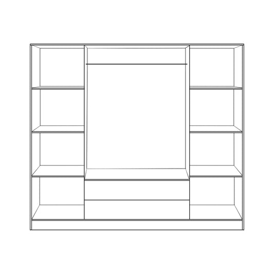 ΝΤΟΥΛΑΠΑ 4ΦΥΛΛΗ ΜΕ 2 ΣΥΡΤΑΡΙΑ AZALEA ZEBRANO 200x55.5x180