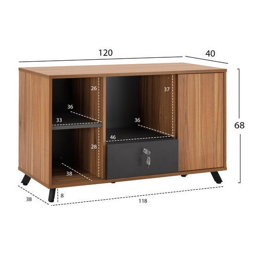 SUPREME OFFICE CABINET 120x40x68