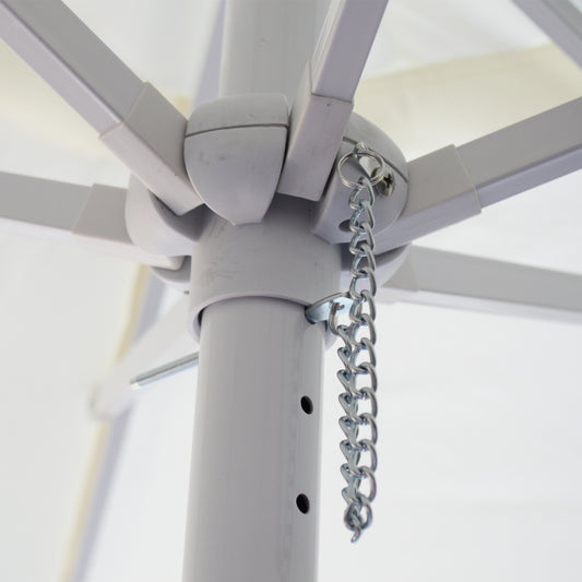BRAYDON COMMERCIAL UMBRELLA ECRU ONE-PIECE MAST 2m