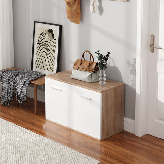 SHOE CABINET DIONNE MELAMINE IN SONOMA WHITE 80x35x46
