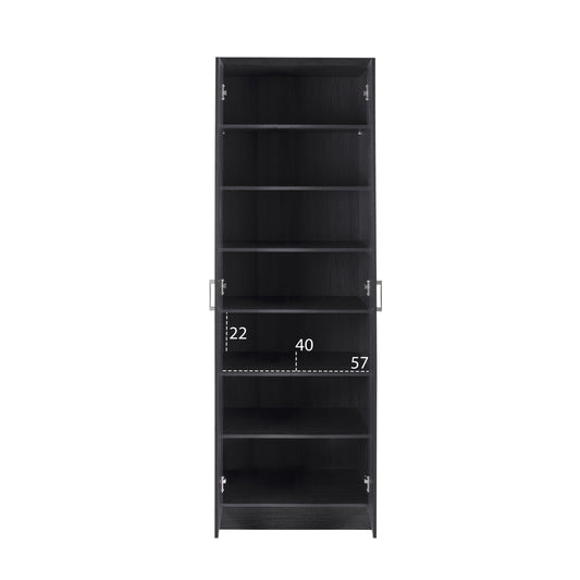 ΠΑΠΟΥΤΣΟΘΗΚΗ ΞΥΛΙΝΗ DAYANNA ΜΕ 6 ΡΑΦΙΑ ZEBRANO 60x43x180.5
