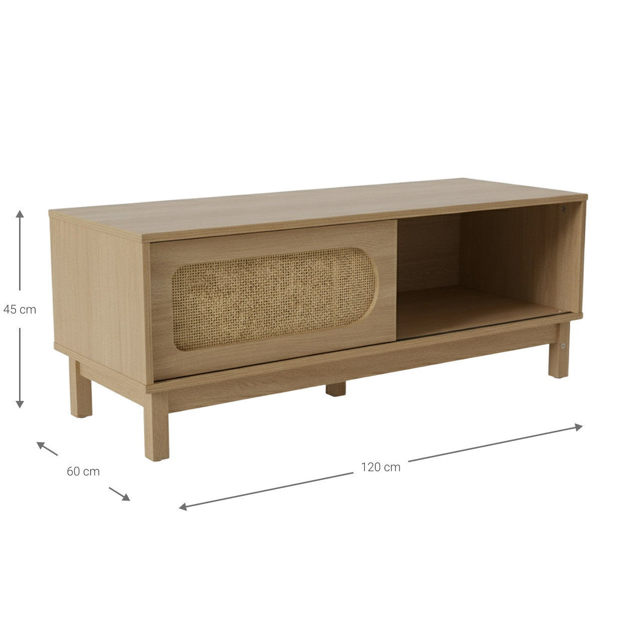 Τραπεζάκι Σαλονιού Cibra 120x60x45