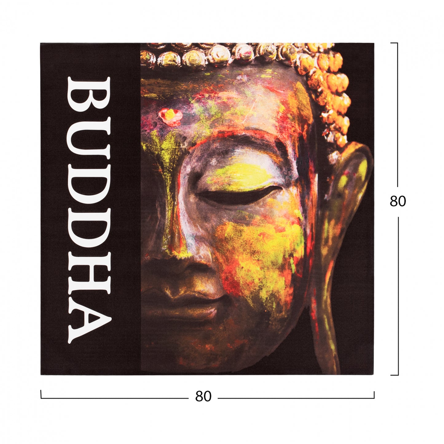 ΠΙΝΑΚΑΣ ΚΑΜΒΑΣ BUDDHA 80x80x2.5