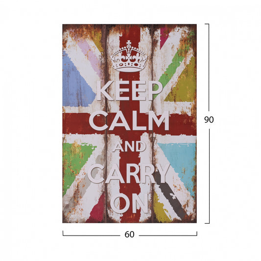 ΠΙΝΑΚΑΣ ΚΑΜΒΑΣ KEEP CALM 60x90x2.5