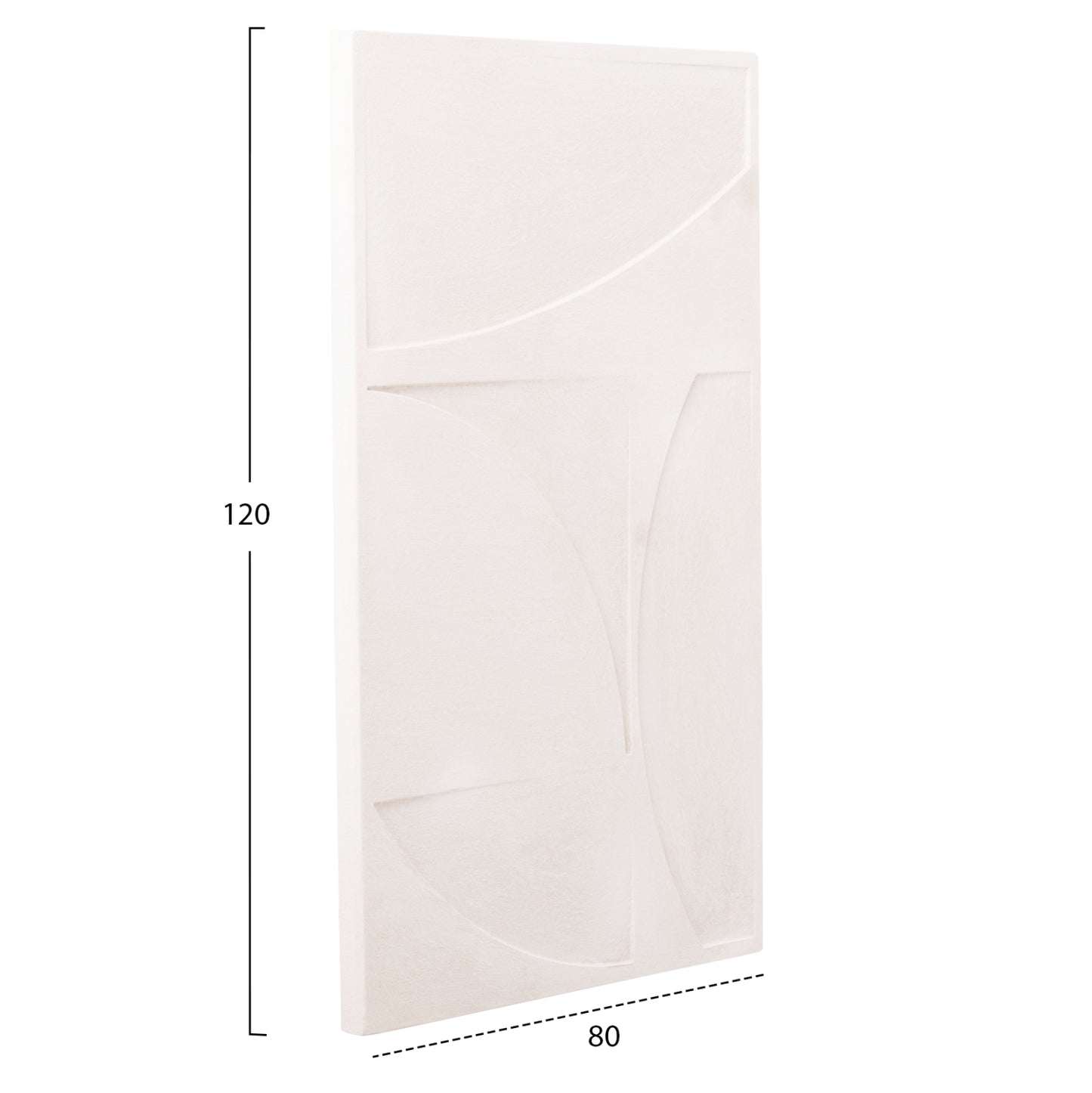 SANTORINI MDF TABLE IN OFF-WHITE COLOR 80x4x120