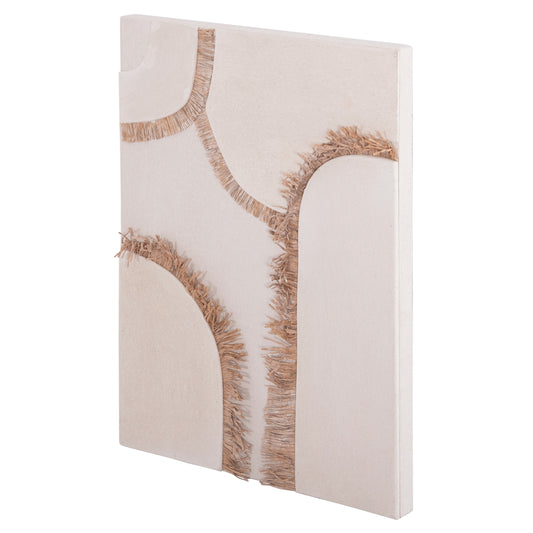 SANTORINI MDF RECTANGULAR BOARD OFF-WHITE BEIGE DECORATION 60x4.5x80