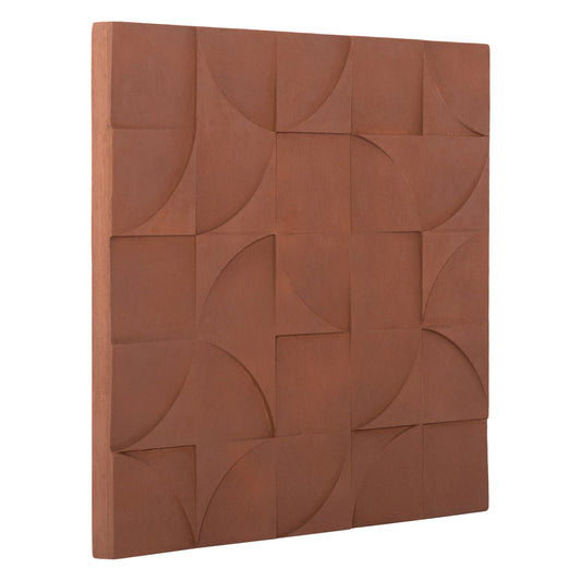 SQUARE TABLE SANTORINI MDF IN BROWN COLOR 80x5x80