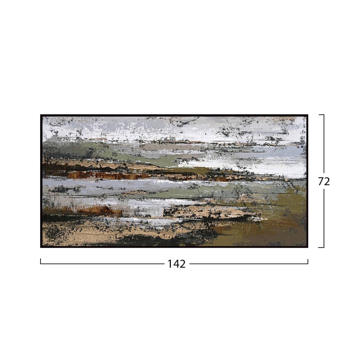 ΠΙΝΑΚΑΣ ΤΟΙΧΟΥ SEDIMENT ΜΕ ΚΟΡΝΙΖΑ ΜΑΥΡΗ ΚΑΜΒΑΣ 142x4.5x72