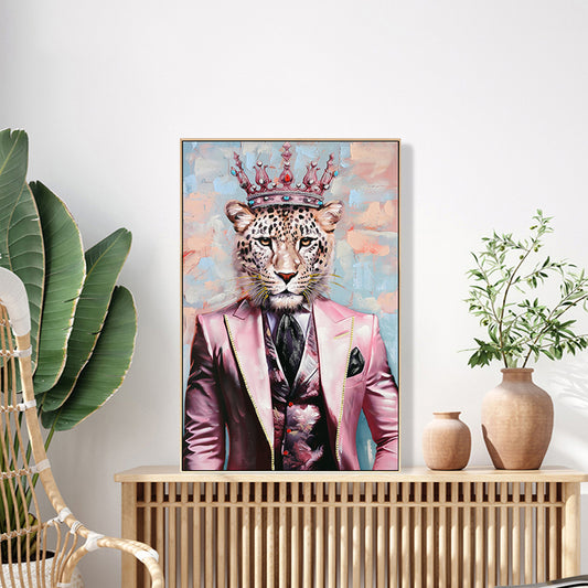 ΠΙΝΑΚΑΣ TOIXOY LEOPAR ΜΕ ΚΟΡΝΙΖΑ ΜΠΕΖ ΚΑΜΒΑΣ ΕΚΤΥΠΩΣΗ 82x4,5x122