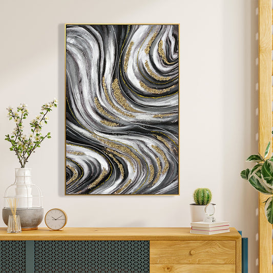ΠΙΝΑΚΑΣ TOIXOY ΜΕ ΚΟΡΝΙΖΑ ΜΠΕΖ ΚΑΜΒΑΣ ΕΚΤΥΠΩΣΗ ABSTRACT 62x4,5x92