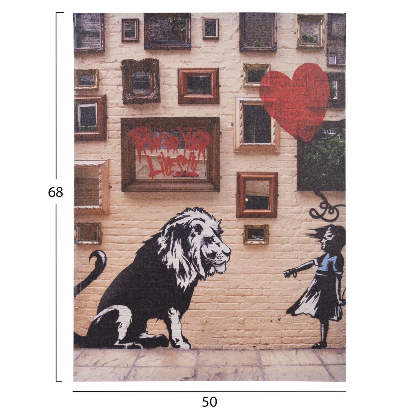 GOBI WALL PICTURE PRINTED CANVAS 50x2.5x68