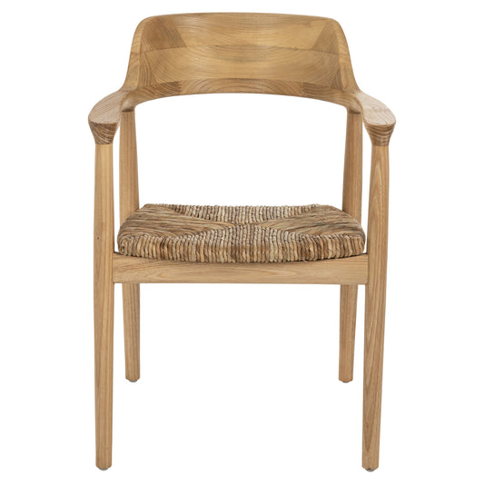 ΠΟΛΥΘΡΟΝΑ KINGSLEY ΞΥΛΟ TEAK & ΨΑΘΑ ΣΕ ΦΥΣΙΚΟ ΧΡΩΜΑ 57,5x54x80