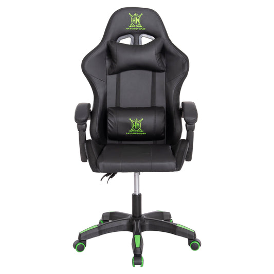 ΠΟΛΥΘΡΟΝΑ GAMING DARREN ΜΑΥΡΟ ΠΡΑΣΙΝΟ PVC 58.5x100x120