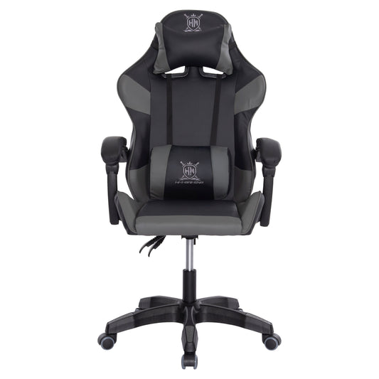 ΠΟΛΥΘΡΟΝΑ GAMING DARREN ΜΑΥΡΟ ΓΚΡΙ PVC 60x60x120