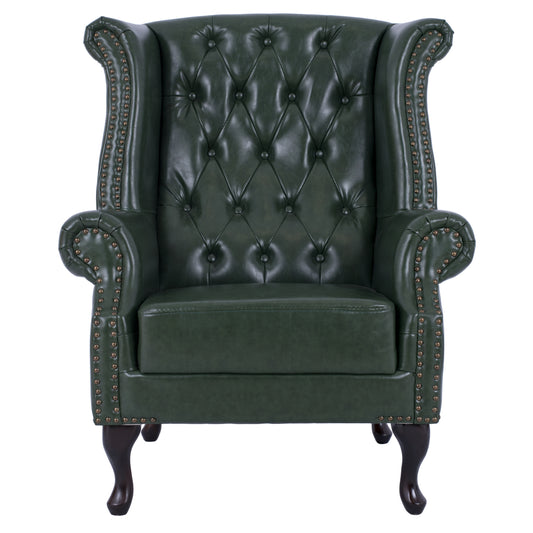 ARMCHAIR-BERGERE T. CHESTERFIELD POLINA PU CYPRESS 83x79x104