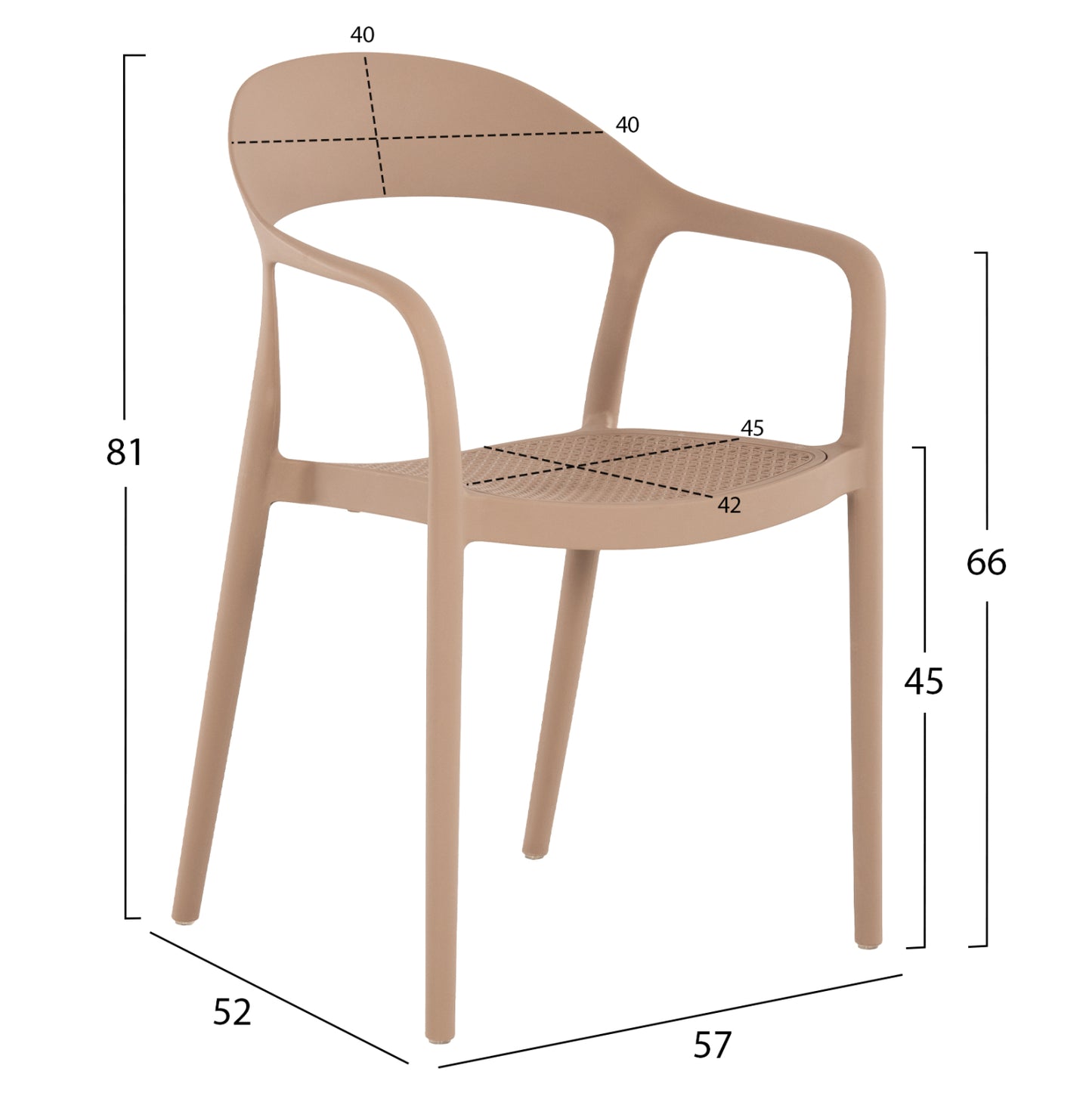 ΠΟΛΥΘΡΟΝΑ ΠΟΛΥΠΡΟΠΥΛΕΝΙΟΥ CLEO ΚΑΠΟΥΤΣΙΝΟ 57x53x81