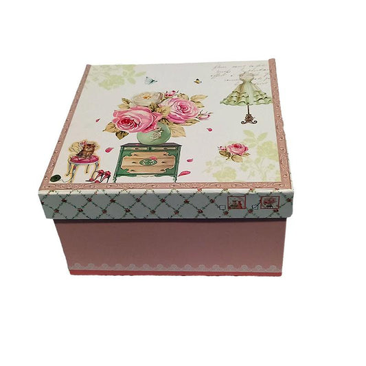 Φλιτζάνι Σοκολάτας Πορσελάνης με Πιατάκι Vintage Flowers 450ml