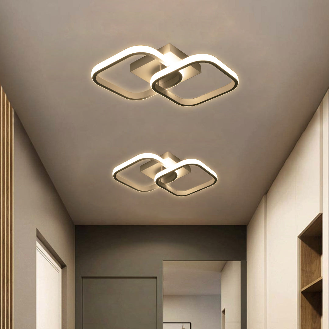 NORA 61062 Μοντέρνο Φωτιστικό Οροφής LED 22W 2640lm 300° AC 220-240V IP20 Ρυθμιζόμενο Λευκό CCT με On/Off 2700K/4500K/6000K - Lumileds SMD Chip - Λευκό Ματ - Μ40 x Π24 x Υ7