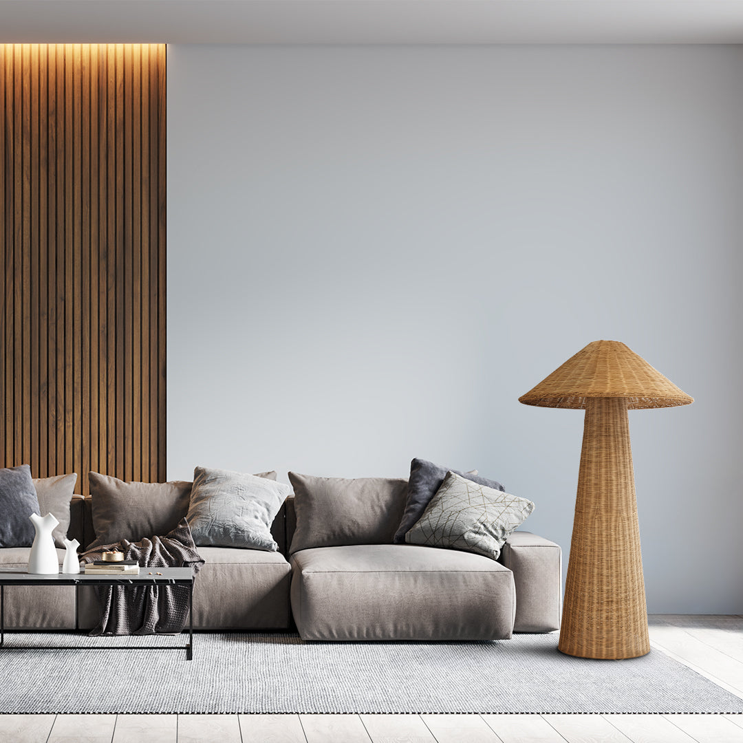 PERU 02235 Boho Επιδαπέδιο Φωτιστικό με Ντουί 1 x E27 AC 220-240V IP20 - Μπεζ - Μ73 x Π73 x Υ135