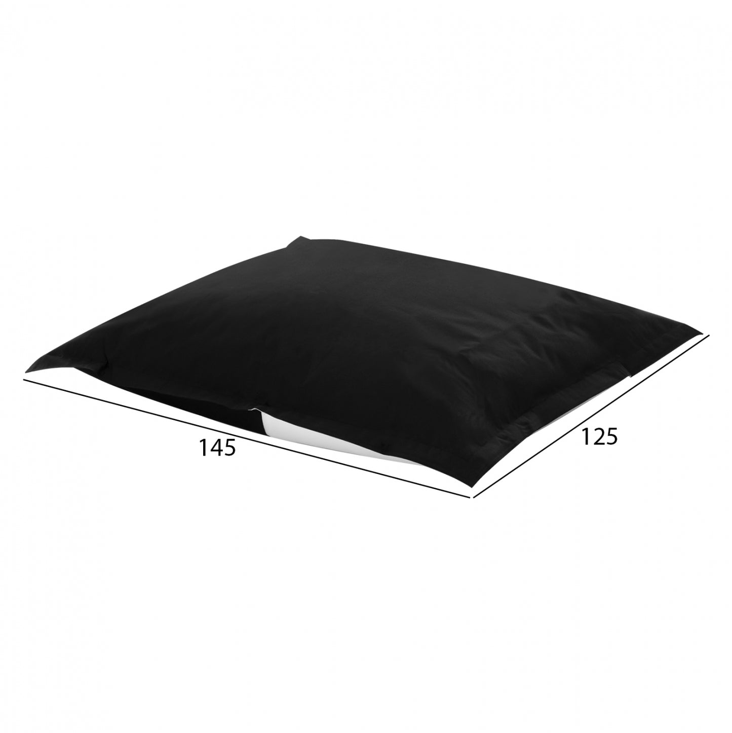 ΠΟΥΦ BLOOM ΜΑΞΙΛΑΡΑ ΘΑΛΑΣΣΗΣ ΜΑΥΡΟ ΜΕ UV PROTECTION 125x145εκ