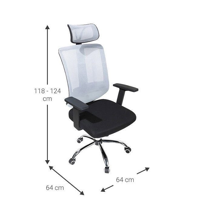 Conclave Office Chair White 64x64x118