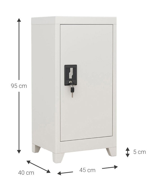 Μεταλλική Ντουλάπα Damian 1D Low 45x40x95