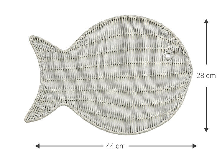 Σουπλά Fishy Λευκό 43x33εκ